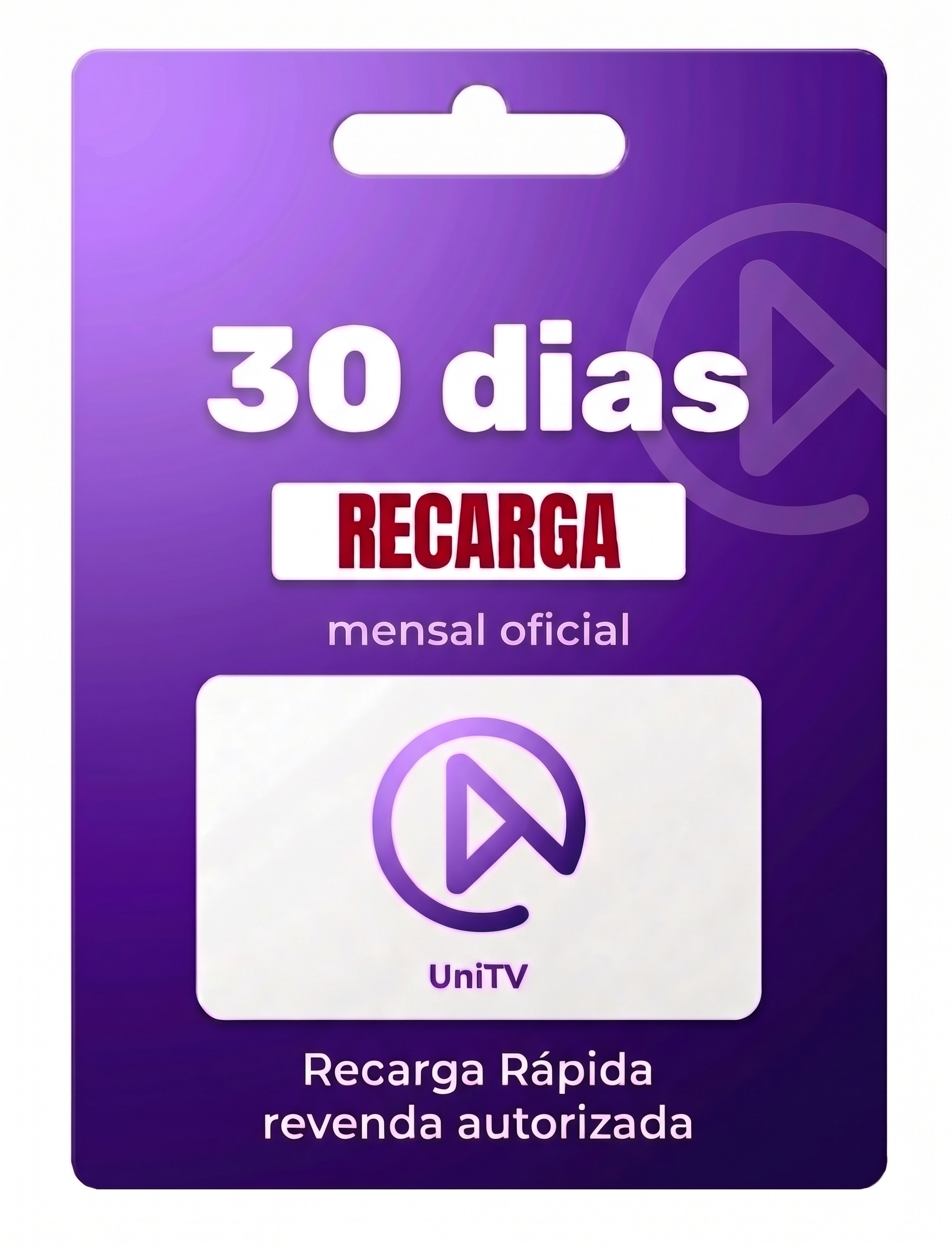 Gift Card 30 Dias — Código Digital Mensal Entrega Automática